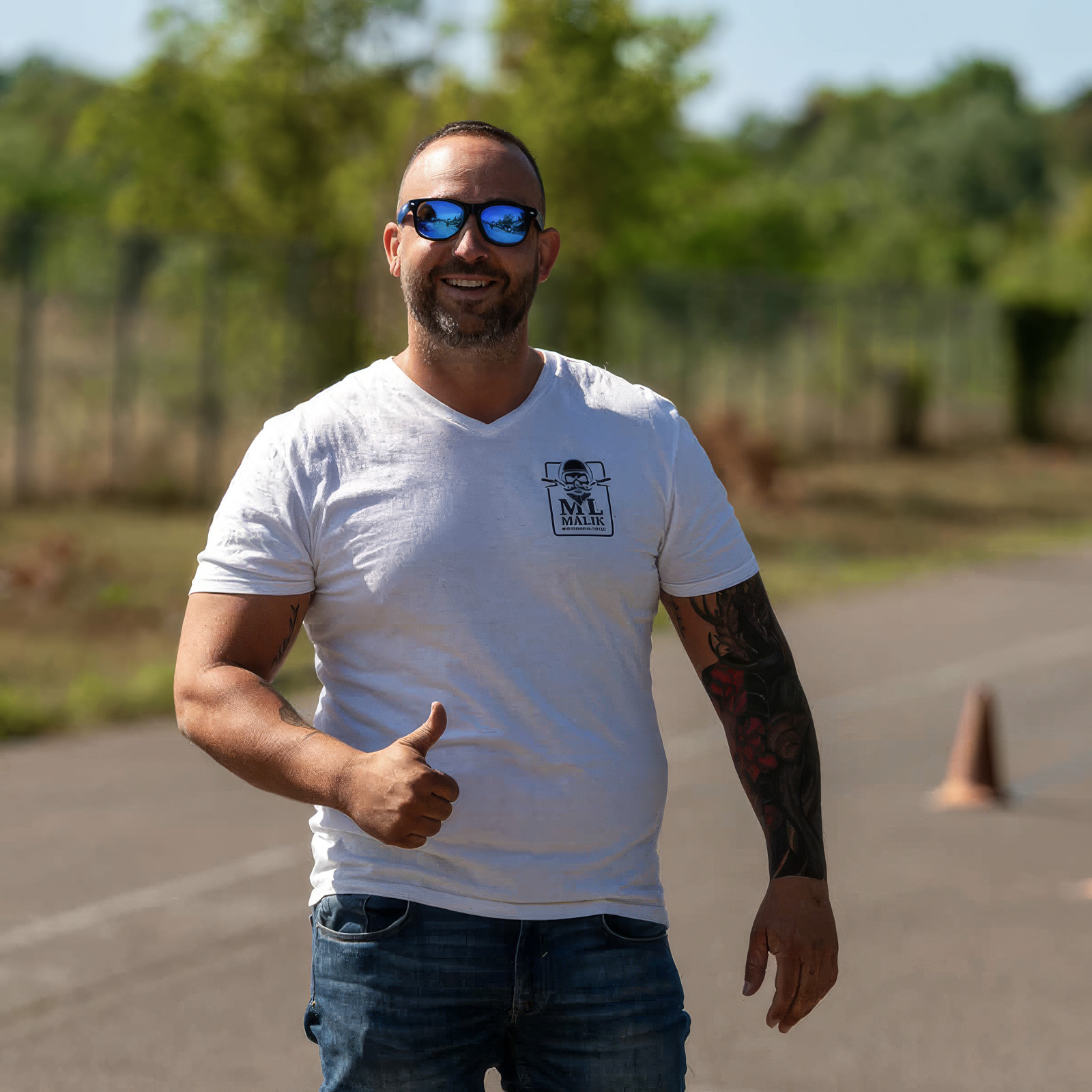 Málik László motorosoktató